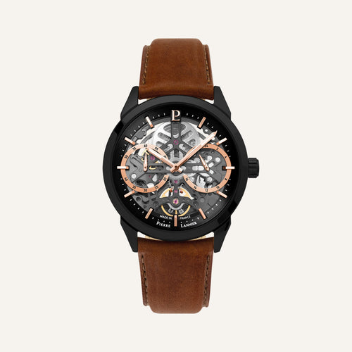 Montre Homme Pierre Lannier Monarck 347A434 en Cuir Leurelor 