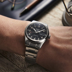Montre homme Seiko 5 Sports SRPG27K1, cadran noir, acier inoxydable – Automatique, style militaire Homme SEIKO 