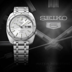 Montre homme Seiko 5 Sports SRPL91K1, cadran argenté, boîtier en acier inoxydable – Automatique, design sport classique Homme SEIKO 