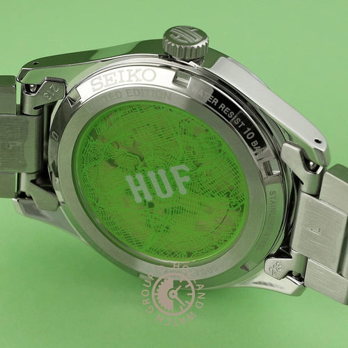 Montre homme Seiko 5 Sports SRPM09K1, cadran vert, acier inoxydable – Édition limitée automatique Homme SEIKO 
