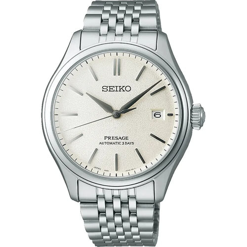 Montre homme Seiko Presage Classic Series SPB463J1, cadran argenté, boîtier en acier inoxydable – Automatique, design élégant Homme SEIKO 