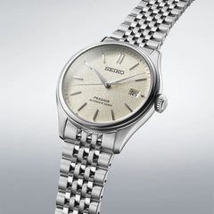 Montre homme Seiko Presage Classic Series SPB463J1, cadran argenté, boîtier en acier inoxydable – Automatique, design élégant Homme SEIKO 