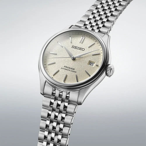 Montre homme Seiko Presage Classic Series SPB463J1, cadran argenté, boîtier en acier inoxydable – Automatique, design élégant Homme SEIKO 