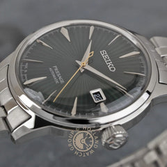 Montre homme Seiko Presage Cocktail « Mockingbird » SRPE15J1, cadran vert, boîtier en acier inoxydable – Automatique, design élégant Homme SEIKO 