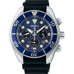 Montre homme Seiko Prospex Solar Sumo SSC759J1, cadran noir, bracelet en caoutchouc – Chronographe de plongée Homme SEIKO 