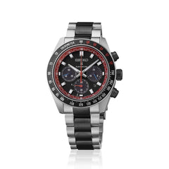 Montre homme Seiko Prospex Speedtimer Datsun SSC957P1, cadran noir, acier inoxydable – Chronographe solaire, édition limitée Homme SEIKO 