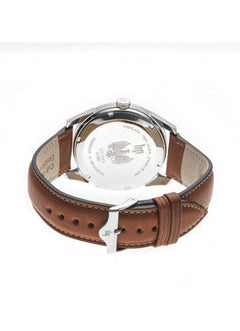Montre Lip Himalaya 40 pour homme – Élégante montre à cadran bleu et bracelet en cuir | Montre-bracelet classique haut de gamme Homme LIP 