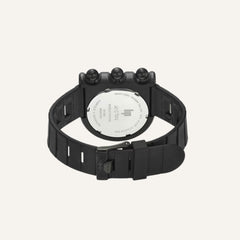Montre LIP Mach 2000 Chrono 671661 en Caoutchouc Noir Homme Orient 