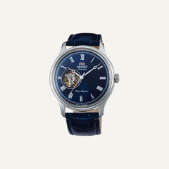 Montre Orient Homme Envoy Open Heart AG00004D en Cuir Bleu Montres Orient 