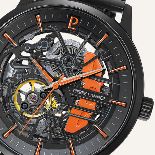 Montre Pierre Lannier Paddock 345A499 Acier milanais Noir Homme PIERRE LANNIER 