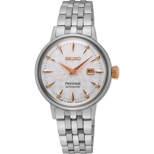 Montre Seiko Presage Automatic SRE009J1 pour femme, cadran argenté, boîtier en acier inoxydable – Design classique et élégant Homme SEIKO 