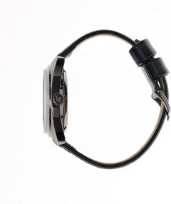 Montre squelette automatique pour homme LIP 671381 – Bracelet en cuir noir, design mécanique haut de gamme Homme LIP 