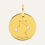 Pendentif Signe Astrologique Balance en Or Jaune Pendentifs Robez Masson 