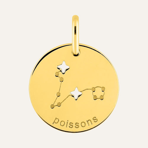 Pendentif Signe Astrologique Poisson en Or Jaune Pendentifs Robez Masson 