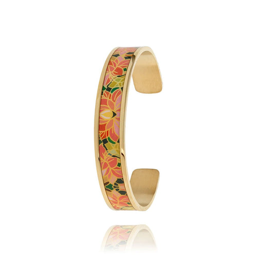Petite Manchette Femme Louise’s Garden Lotus MOF1234 en Acier Inoxydable Bracelet Louise's Garden 