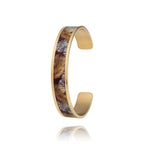 Petite Manchette Femme Louise’s Garden Tropicale MOF1225 en Acier Inoxydable Doré Bracelet Louise's Garden 