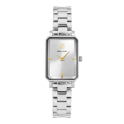 Pierre Lannier 005P621 Montre Femme Ariane Bracelet Acier Argenté – Cadran Rectangulaire Argent, Élégance Intemporelle & Précision Quartz Femme Ocarat 