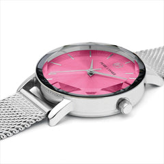Pierre Lannier 009M651 Montre Femme Quartz Bracelet Milanais Argenté Cadran Rose – Élégance Moderne, Confort Quotidien & Style Raffiné Homme PIERRE LANNIER 