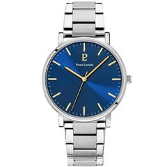 Pierre Lannier Essential 251G161 Montre Homme Quartz, Boîtier Acier 40,5 mm, Cadran Bleu Soleillé, Bracelet Acier Argenté 20 mm Femme PIERRE LANNIER 