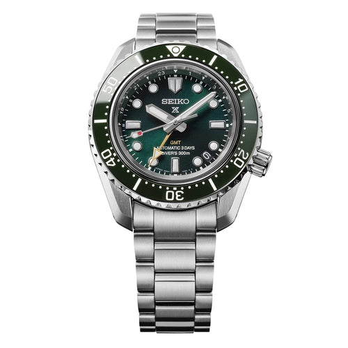 Seiko HBC001J1 Montre Homme Prospex Diver's Watch 1968 Heritage GMT Automatique - Cadran Vert, Lunette Céramique, Étanche 300M, Réserve de Marche 72 Heures Homme SEIKO 