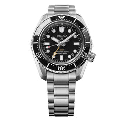 Seiko HBC002J1 Montre Homme Prospex Diver's Watch 1968 Heritage GMT Automatique - Cadran Noir, Lunette Céramique, Étanche 300M, Réserve de Marche 72 Heures Homme SEIKO 