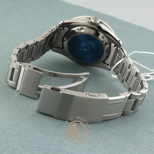 Seiko HBC005J1 Montre Homme Prospex 145e Anniversaire Automatique de Plongée - Acier Inoxydable Argent et Bleu, Réserve de Marche 72 Heures, Verre Saphir, Étanche 300M Homme SEIKO 