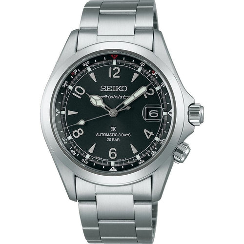 Seiko SPB505J1 Montre Homme Prospex Alpinist Automatique - Cadran Noir, Boussole Intérieure, Réserve de Marche 72 Heures, Verre Saphir, Étanche 200M Homme SEIKO 