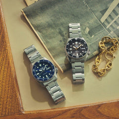 Seiko SRPL77K1 Montre Homme Automatique 5 Sports SKX Street Denim Cadran Bleu Bracelet Acier Inoxydable Style Sportif et Élégance Quotidienne Unisexe SEIKO 
