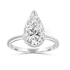 Shiera Half Bezel Solitaire Engagement Ring Leurelor 